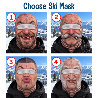 Captain Abs™- Funny Ski Mask