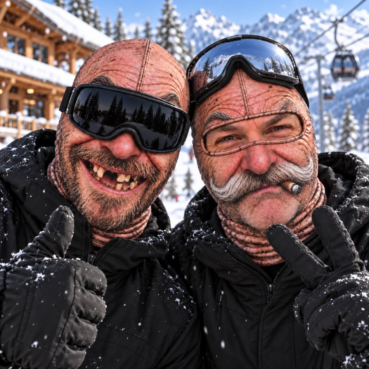 Captain Abs™- Funny Ski Mask