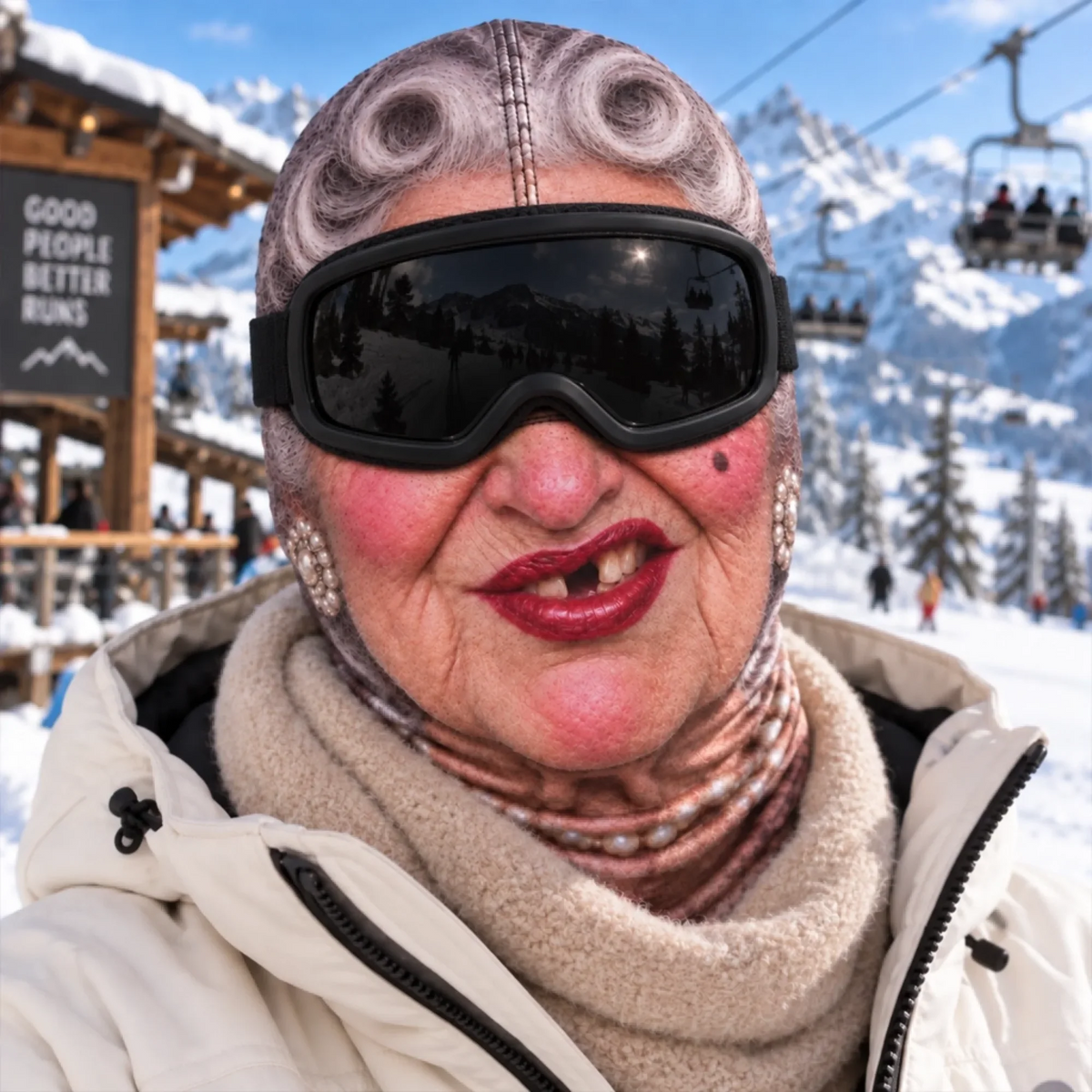 Captain Abs™- Funny Ski Mask