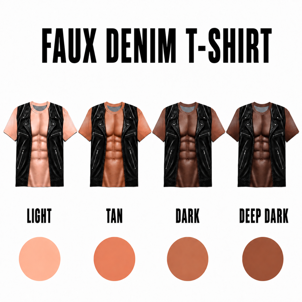 Faux Denim Funny T-shirt